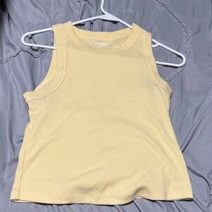 Old Navy Women's Light Yellow Tank Top
